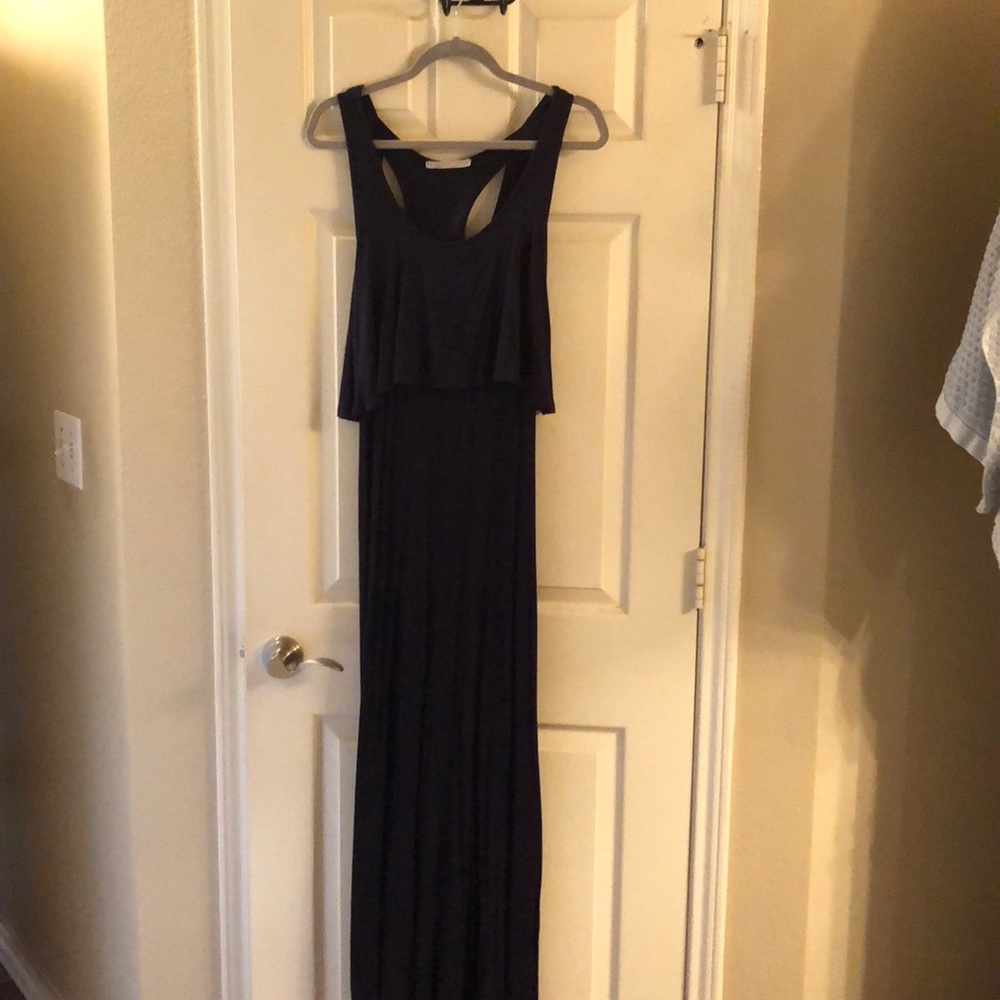 Navy maxi dress